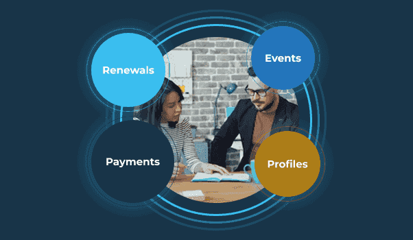 A website connected to Nucleus CRM records